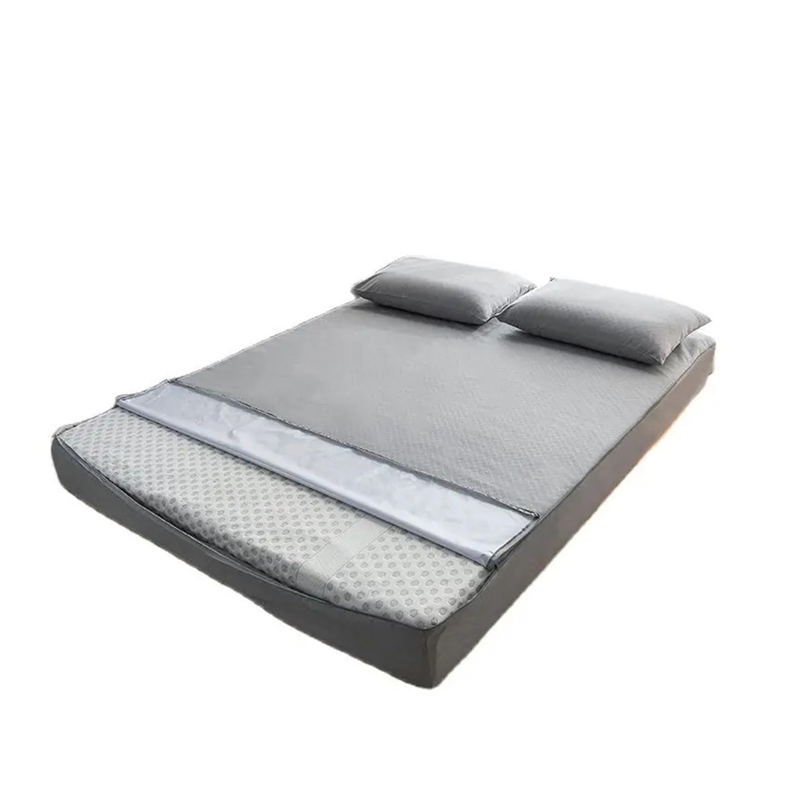 Housse de Matelas imperméable avec Fermeture éclair, Drap-Housse matelassé Tout Compris sur Six côtés, King/Queen Housse de Matelas(1,120x190x15cm 1pc)