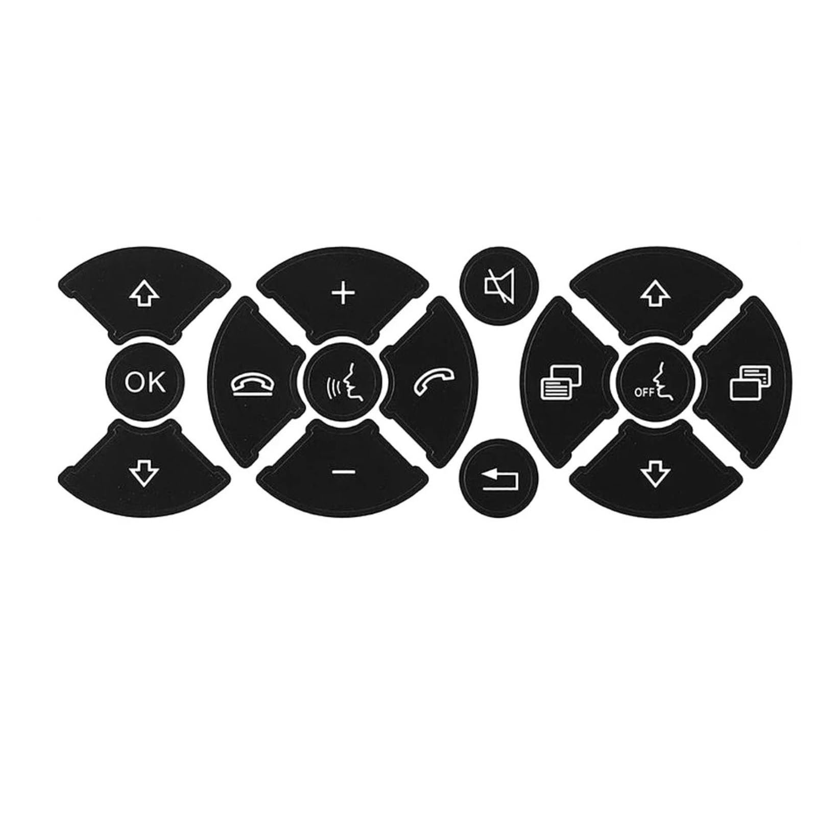 Interior Button Decals Compatible with Benz for E Class for W212 for W207 A207 Car Steering Wheel Button Repair Sticker Decal Accessories(Size2)