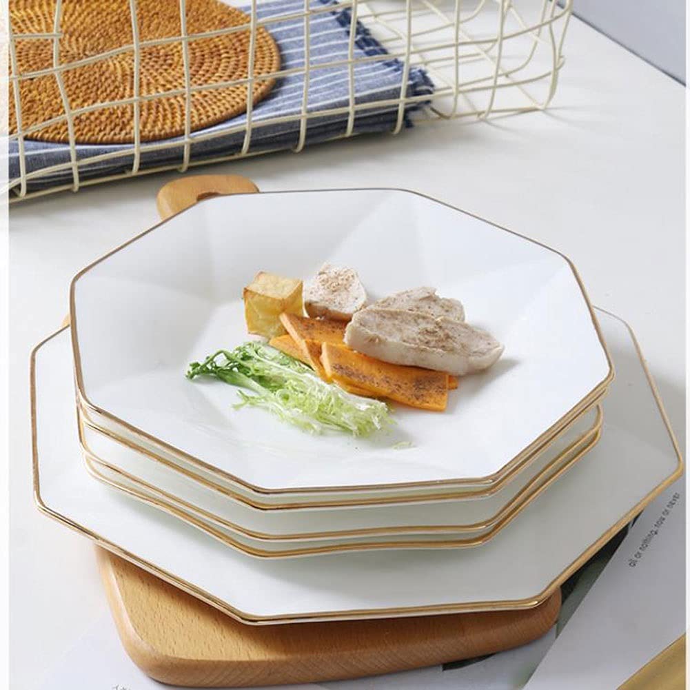 Naczynia obiadowe Porcelanowe naczynia obiadowe 6,8-calowy zestaw ceramicznych naczyń ceramicznych zestaw Kuchenka mikrofalowa i zmywarka Sejf Sałatka ze steków i talerze z des