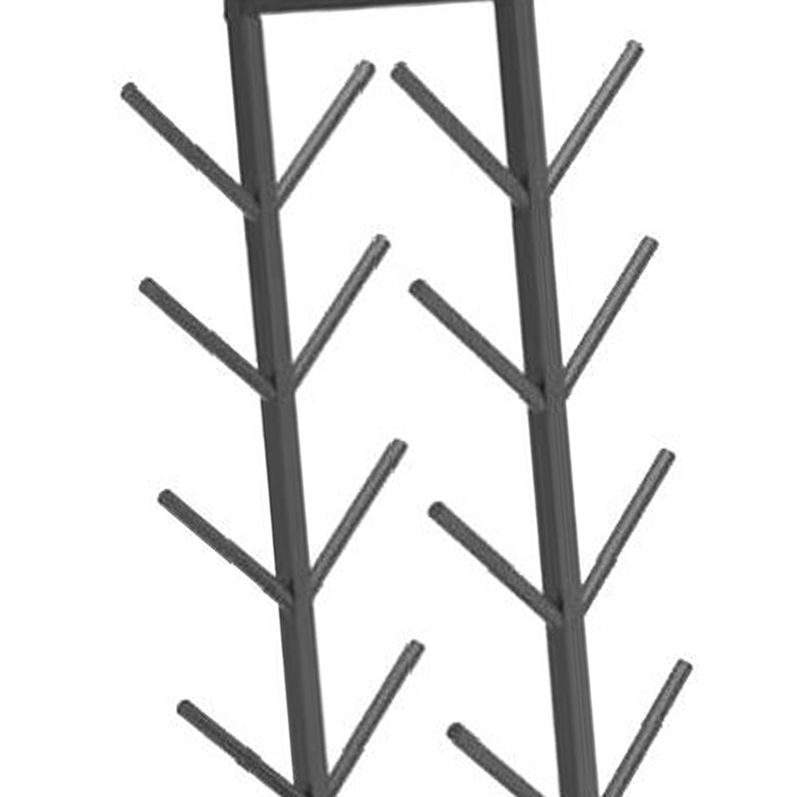 Yiju Skateboard Rack Ski and Snowboard Storage Rack Wheeled Metal Heavy Duty Longboard Rack 4 Tiers Skateboard Holder for Home