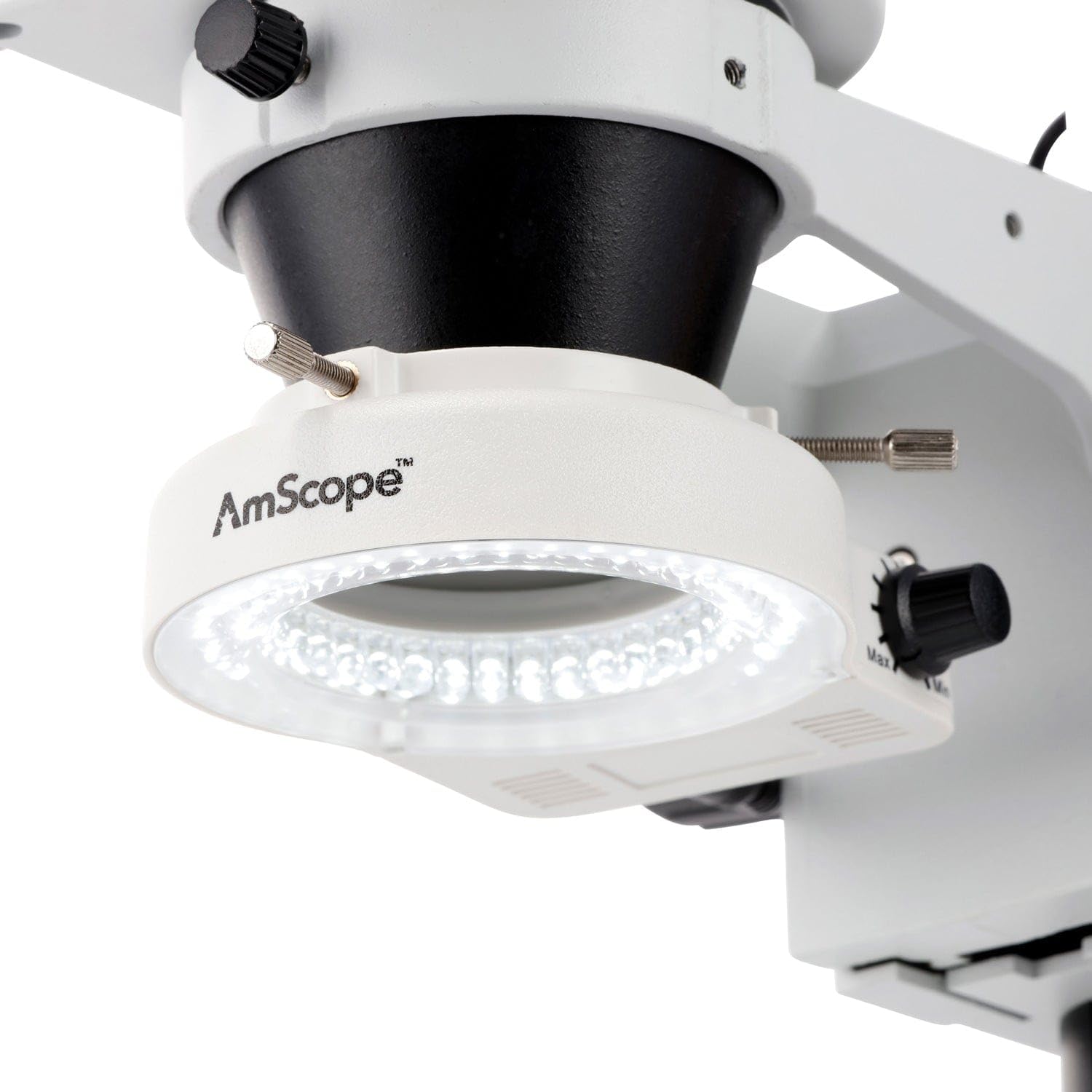 AmScope SM-4BZ-80S Inspektion des Zoom-Vergrößerungsschaltkreises Stereomikroskop mit 80 LED-Licht, 3.5X-90X, Weiß