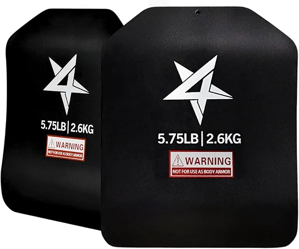Yes4All Weight Vest Plate 5.75/8.75/14/ 19.75LB Pairs, Weighted plates for vest, Tactical Plate, Weight Plate with Curved Ergonomic Design for Running, Heavy Workout