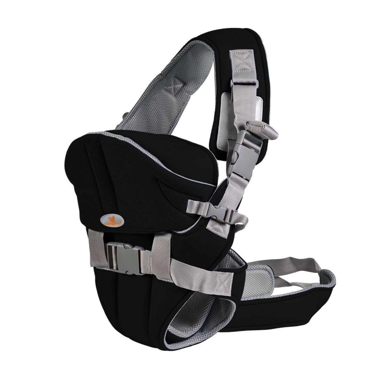 Porte-bébé Carry go 2 en 1 ventre et hanche de 3 mois à 1 an, Farbe:noires