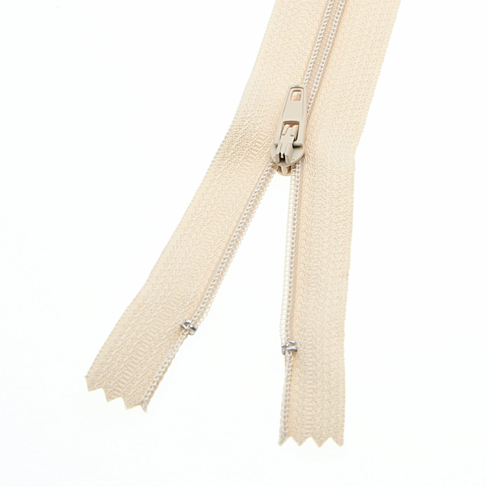12 Inch #3 Close End Nylon Coil Zippers for Sewing Craft Assorted Length (30 PCS Beige) YIGUANXIN, 12" - Image 3