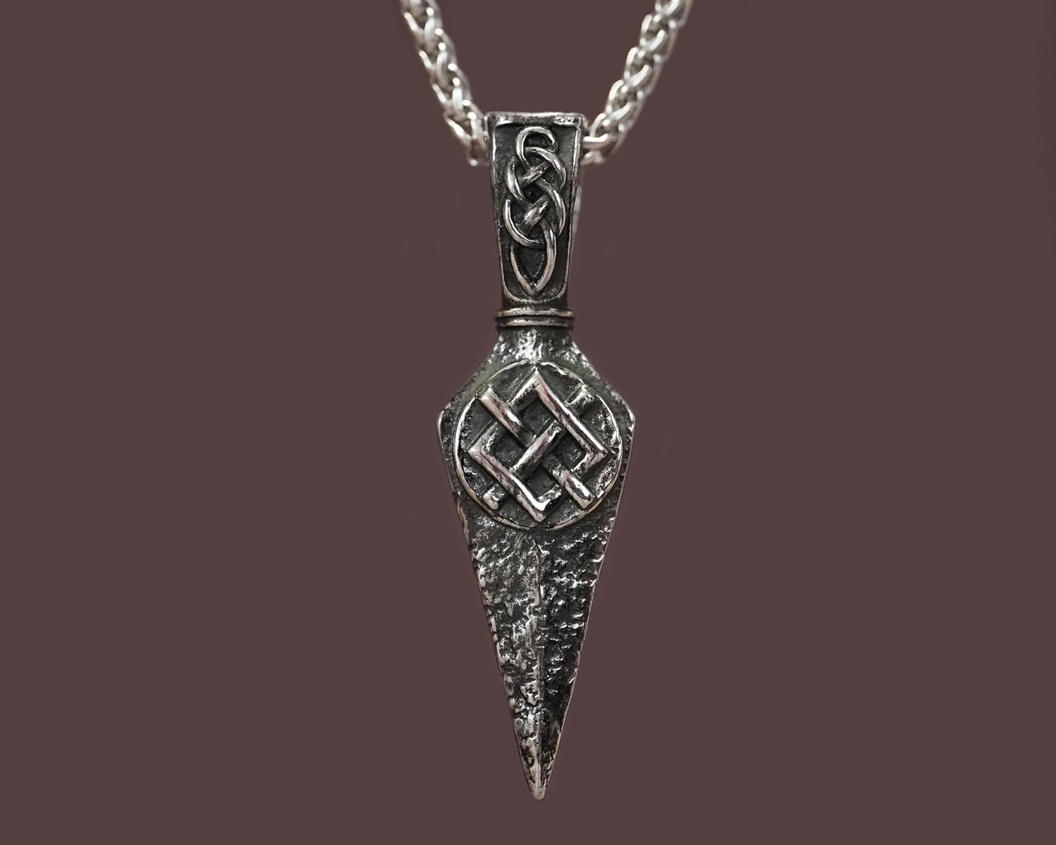 Baldur Jewelry - Viking Odin Gungnir Spear Pendant Necklace Charm Talisman Jewelry - Viking Jewelry for Men Women - Spear Pendant - Odins Spear Necklace - Viking Gifts - Odin Viking Accessories