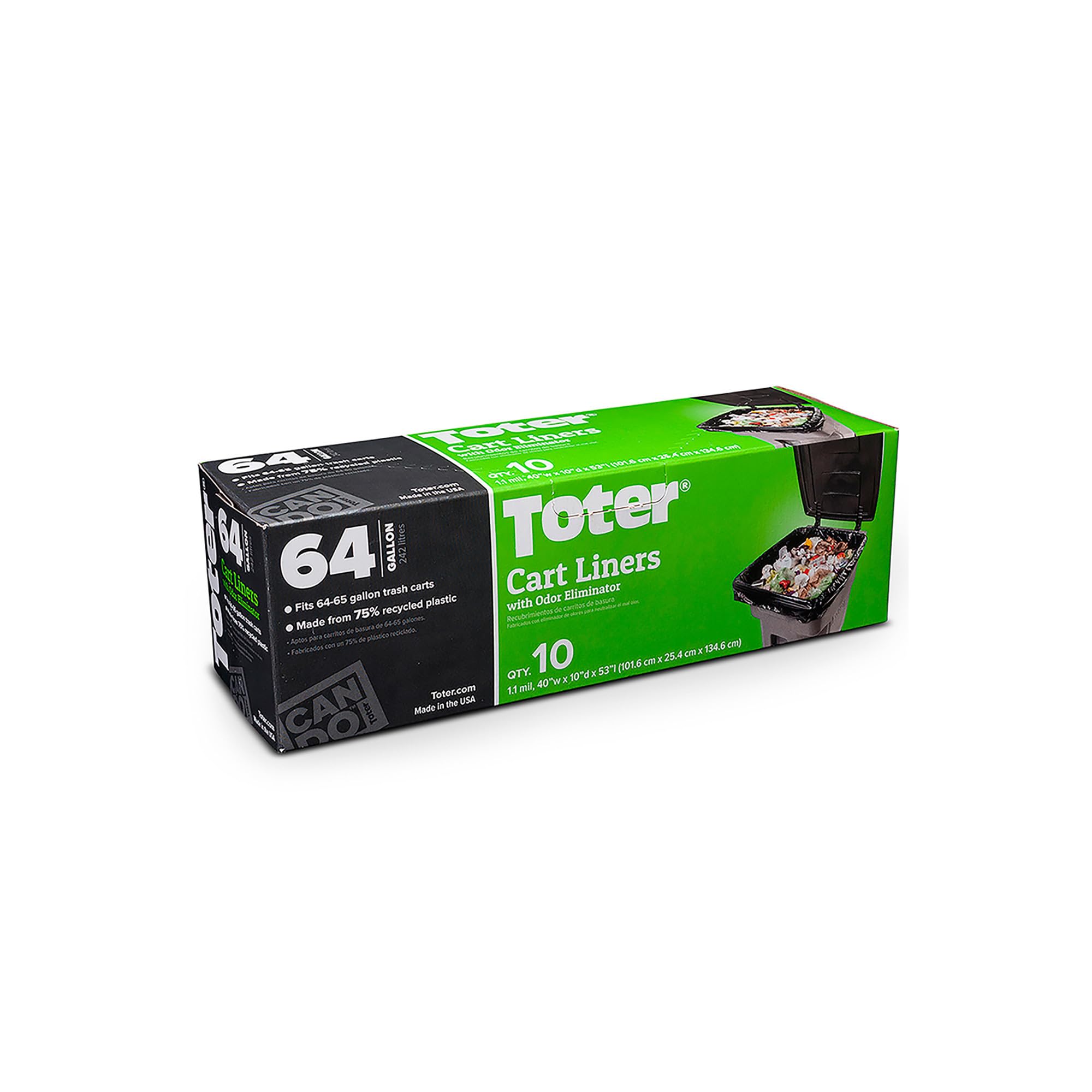 Toter EMW6393318, 64 galony, czarny