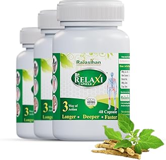 Dr. RELAXI By Rajasthan Aushdhalaya-40 Capsules (Pack Of 3)-Support In Joint Health Pain