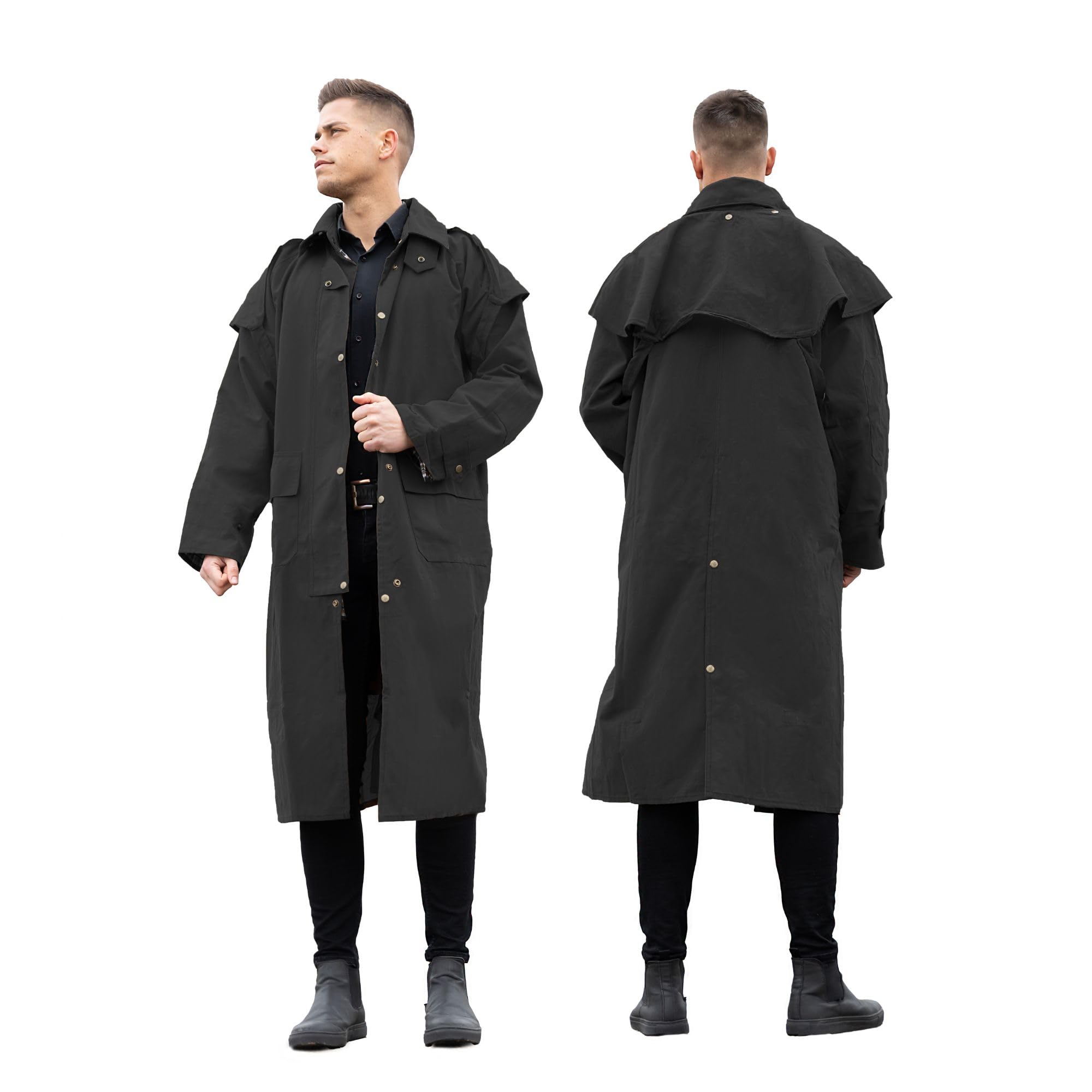 Resistance Western Oilskin Duster Coat