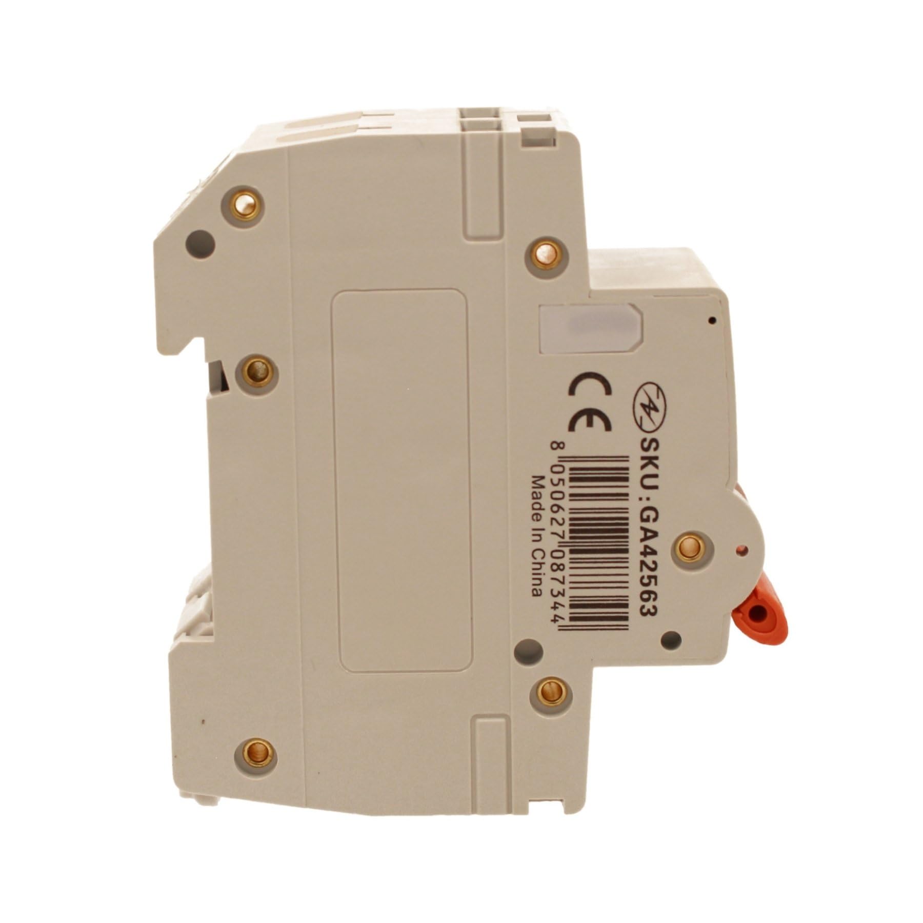 Interruptor magnetotérmico curvo D 63A D63, bipolar 2P 10kA, 2 módulos DIN 220 V AC, certificado IEC60898-1, serie profesional PB8H