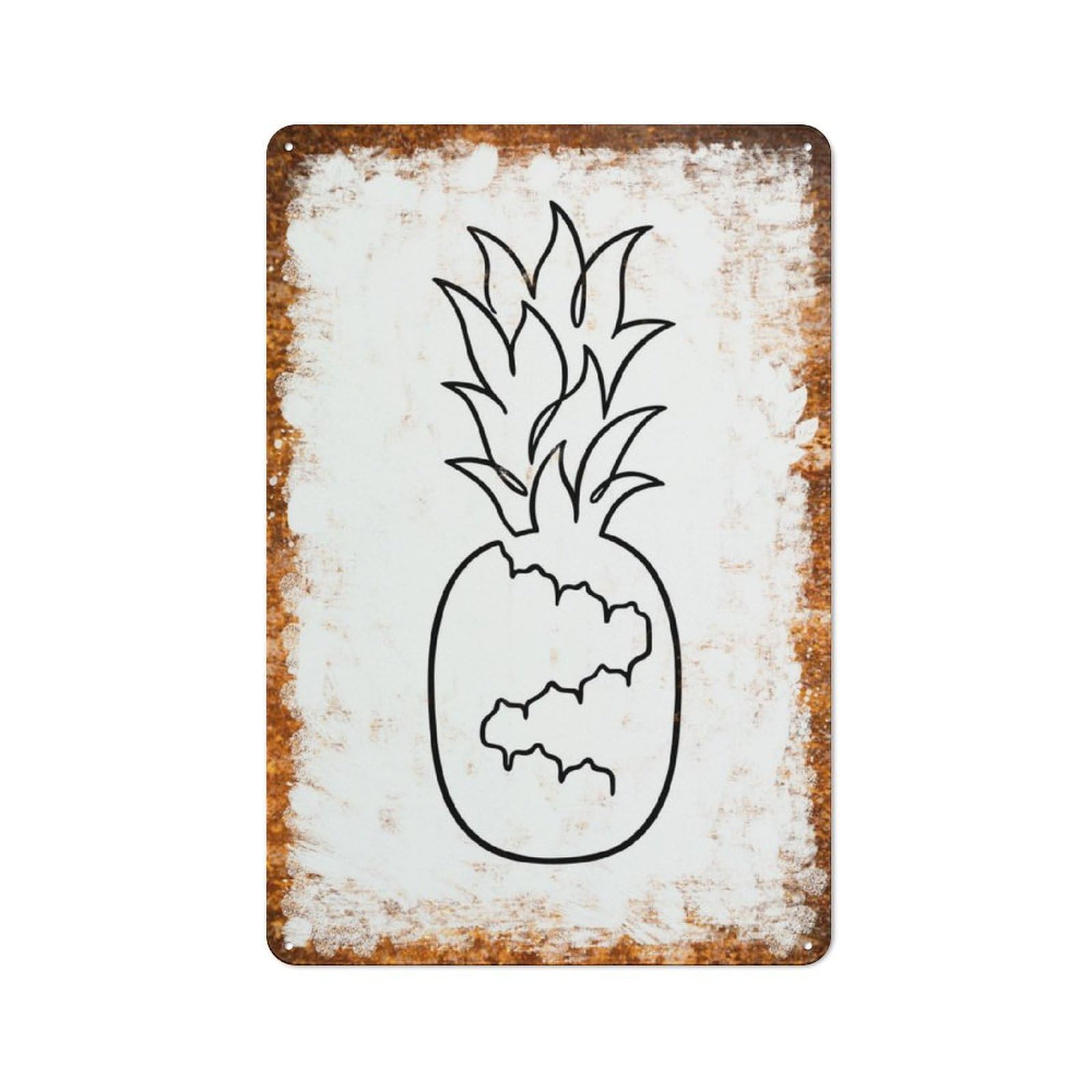 peiyeety Metal Tin Sign Pine Line Art Pattern Vintage Rustic Wall Art Kitchen Bathroom Bedroom Living Room Cafe Farmhouse Office Garage Home Bar Laundry Room Porch 6x8 Inch