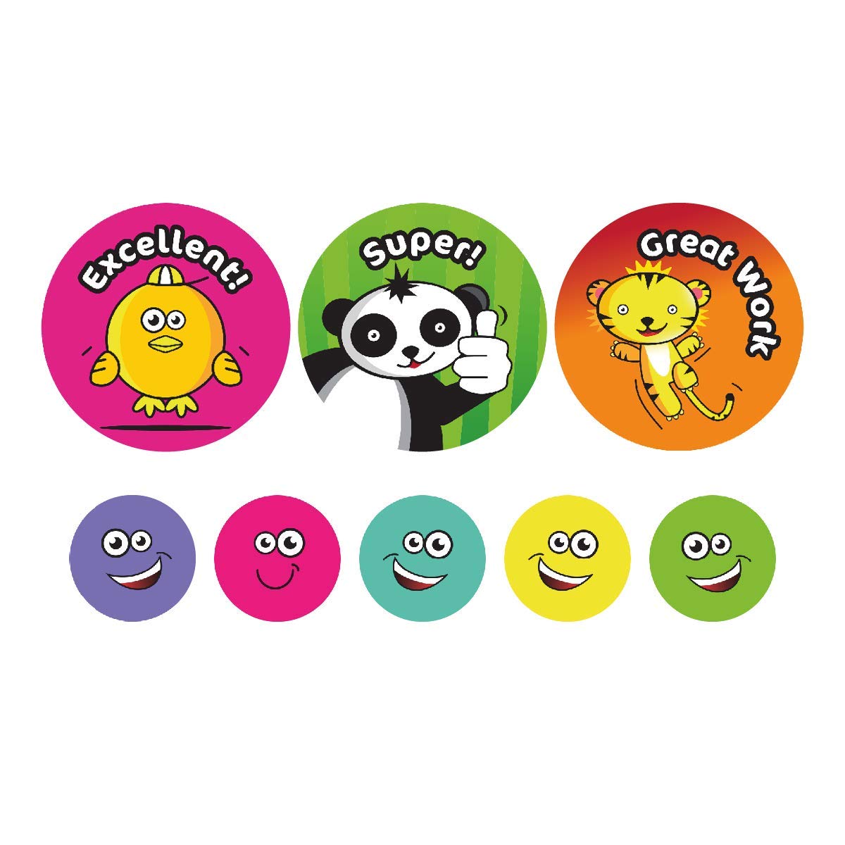 Animals and Smiles Stickers - Bumper Pack (590 stickers)