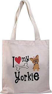 Yorkie Tote Bag for Women Yorkie Dog Lover Gift Yorkshire Terrier Handbags Yorkie Mom Gift (Love My Yorkie TGCA)