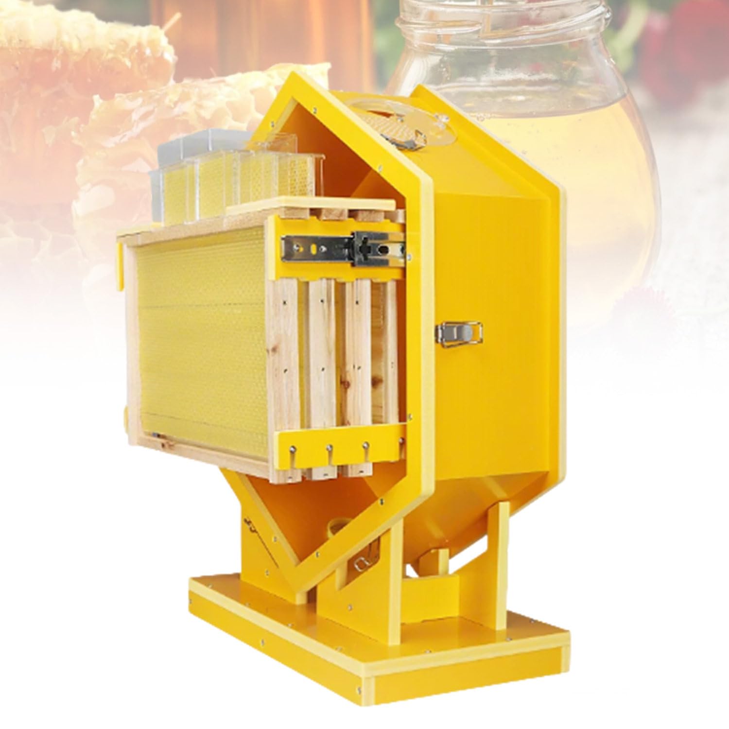 Kit de démarrage de ruche mural hexagonal avec cadres et nid d'abeille pour jardin apiculture