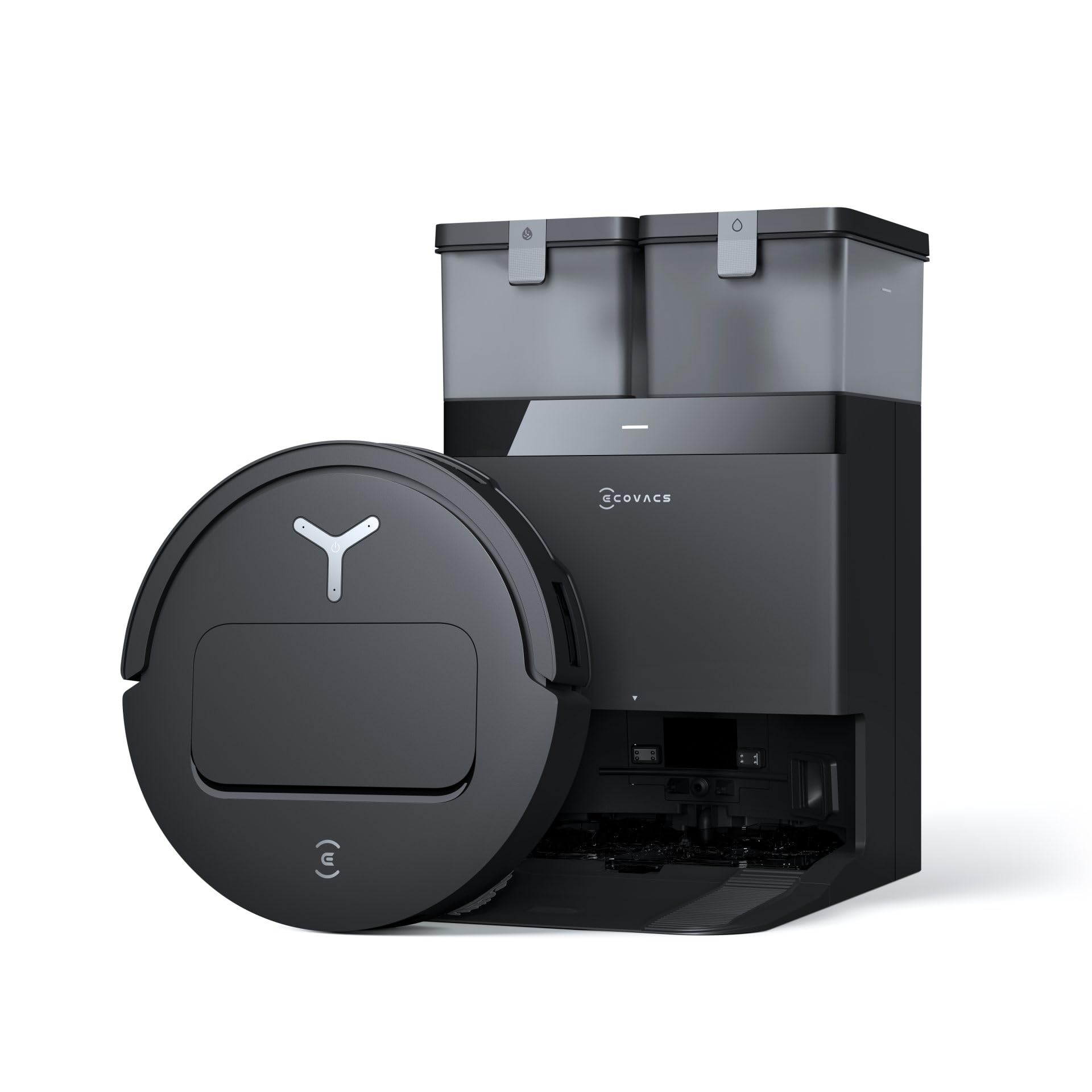 ECOVACS DEEBOT T50 OMNI Gen2 robot odkurzający z funkcją wycierania, 21 000 Pa, wysuwana szczotka boczna i mop, ZeroTangle 2.0, pranie mopa w gorącej wodzie 75°C, stacja All-in-One, ultracienka 81 mm