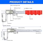 GODESON Disc Brake Rotor Micrometer,Digital Caliper Measuring Tool for Disc Brake-6 Inch/150mm,Brake Measuring Tool wtih Caliper- Inch/Metric Conversion, Brake Caliper with Stainless Steel