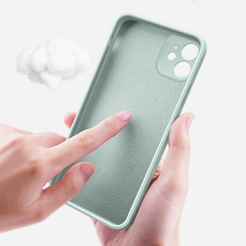 SupVict Custodia In Silicone Liquido Per IPhone 11 Pro, Marrone, Ultra Sottile Con Microfibra Interna - 2
