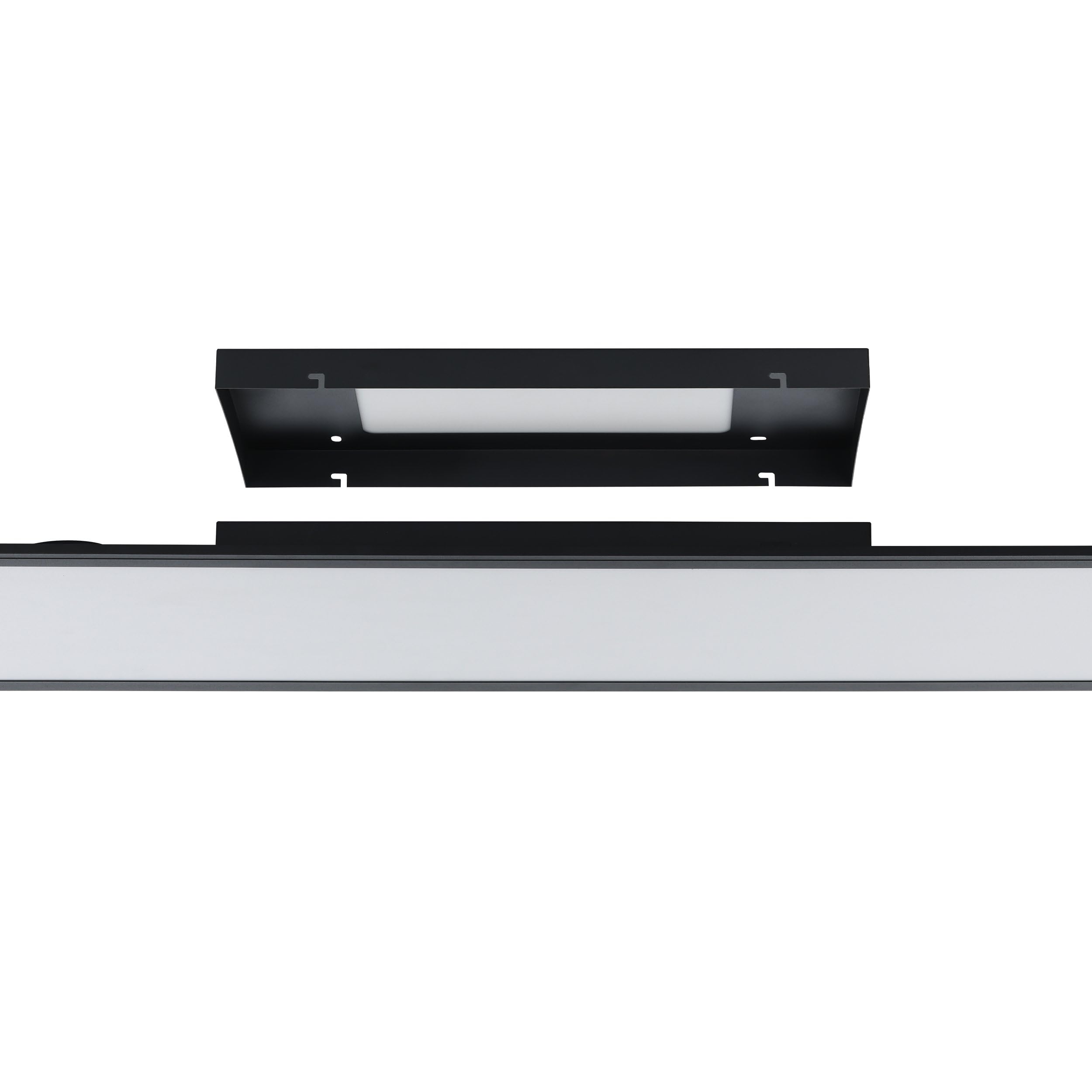 Eglo connect.z Smart Home Led pannello Salobrena-Z, L x L 120 x | 30 cm, ZigBee, app e controllo vocale, colore della luce regolabile, dimmerabile, lampada da soffitto in alluminio nero