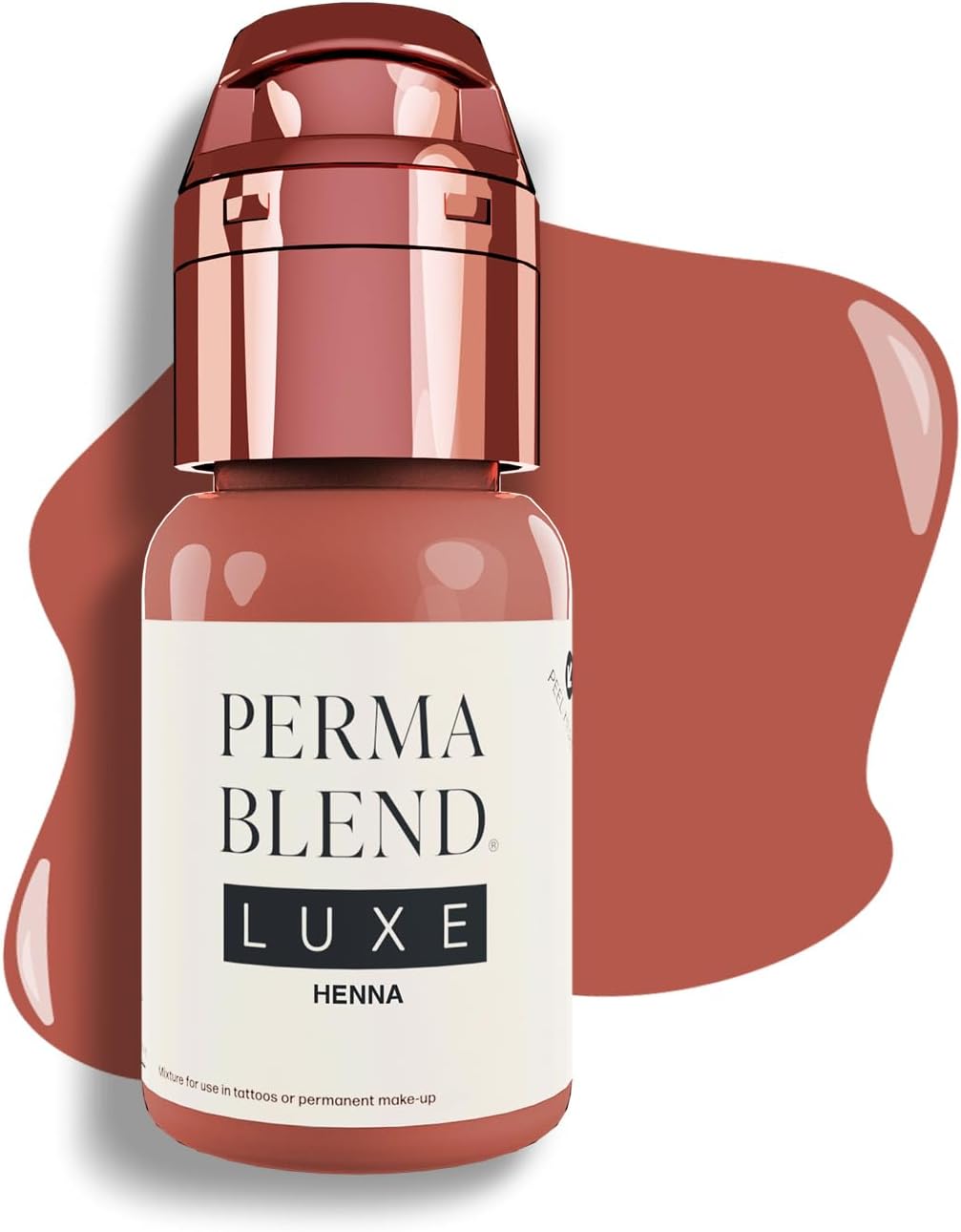 Perma Blend Luxe - Henna - Vegan Lip Tattoo Ink - Warm Muted Pink-Brown Microblading Pigment for Lip Blush & Permanent Makeup - Cruelty-Free (0.5 oz)