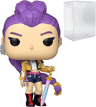 POP Funko Anime Kpop Demon Hunters - Rumi Vinyl Figure Bundled with Compatible Box Protector Case, Multicolored, 3.75 Inches