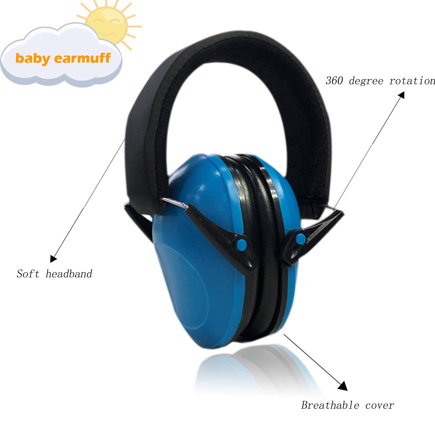 Casque Anti-Bruit Bébé - Protection Auditive Enfant - Réglable Et Confortable - Pour Dormir Ou Environnements Bruyants
