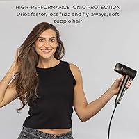 Vista 2 de Secador de pelo iónico con difusor para cabello rizado, silencioso y profesional de secado rápido para cabello grueso con 2 accesorios magnéticos