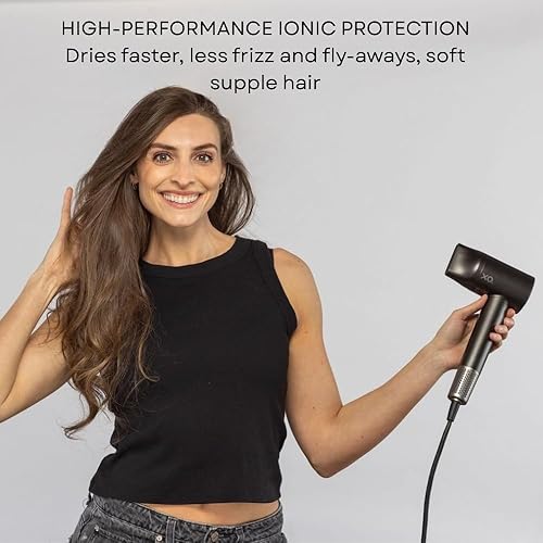 Miniatura 2 de Secador de pelo iónico con difusor para cabello rizado, silencioso y profesional de secado rápido para cabello grueso con 2 accesorios magnéticos