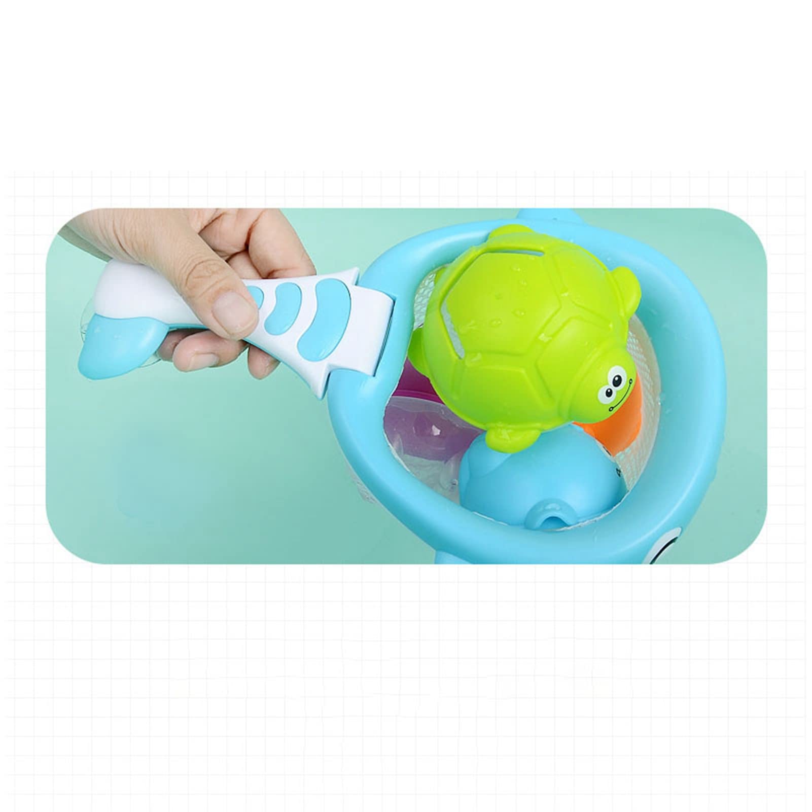Baby-Badespielzeug, Wassersprinklernetz für Kleinkinder, Lustiges Wassersprühspielzeug für Bequemes Baden, Badezimmerspielzeug für die Körperkoordination, Schwimmendes Badewannenspielzeug aus