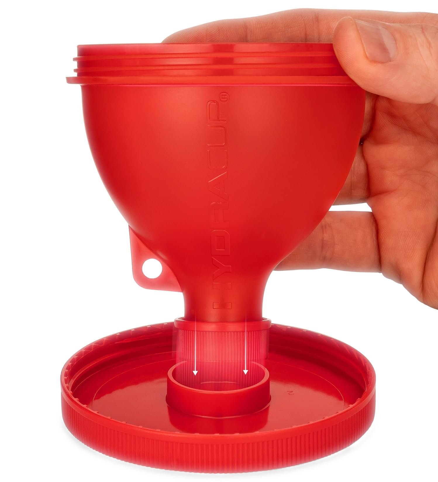 ProStand [6 paquetes] - Embudos para llenar botellas de agua con recipiente de proteína en polvo, juego On The Go Set, llavero para taza de coctelera, suplementos para llevar