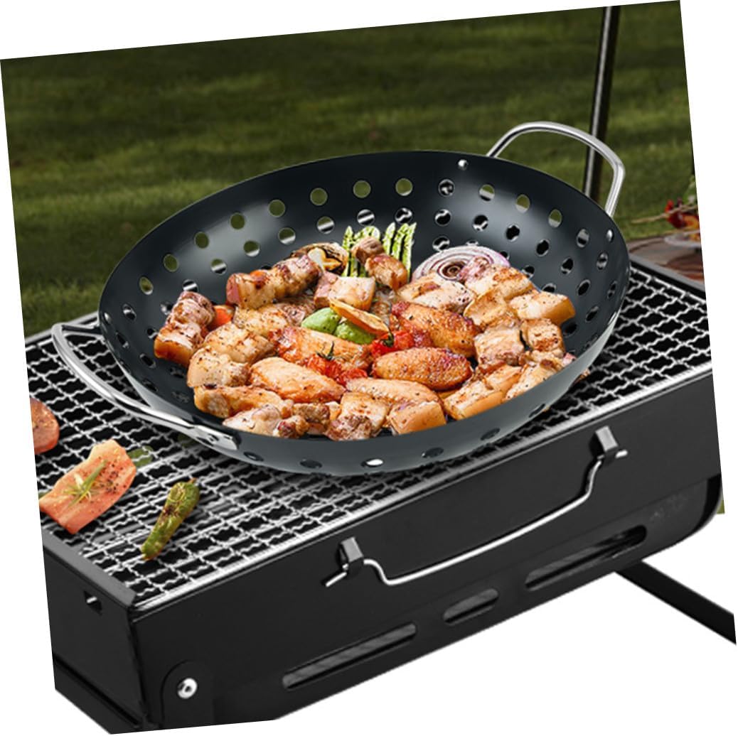 Grill Pan Holes Grill Accessories Non-stick Baking Pan for Family Gatherings