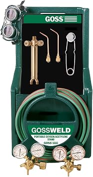 Goss KA-725-M12P Welding and Brazing HVAC Torch Tool Kit with Stand for "MC" Acetylene Tanks