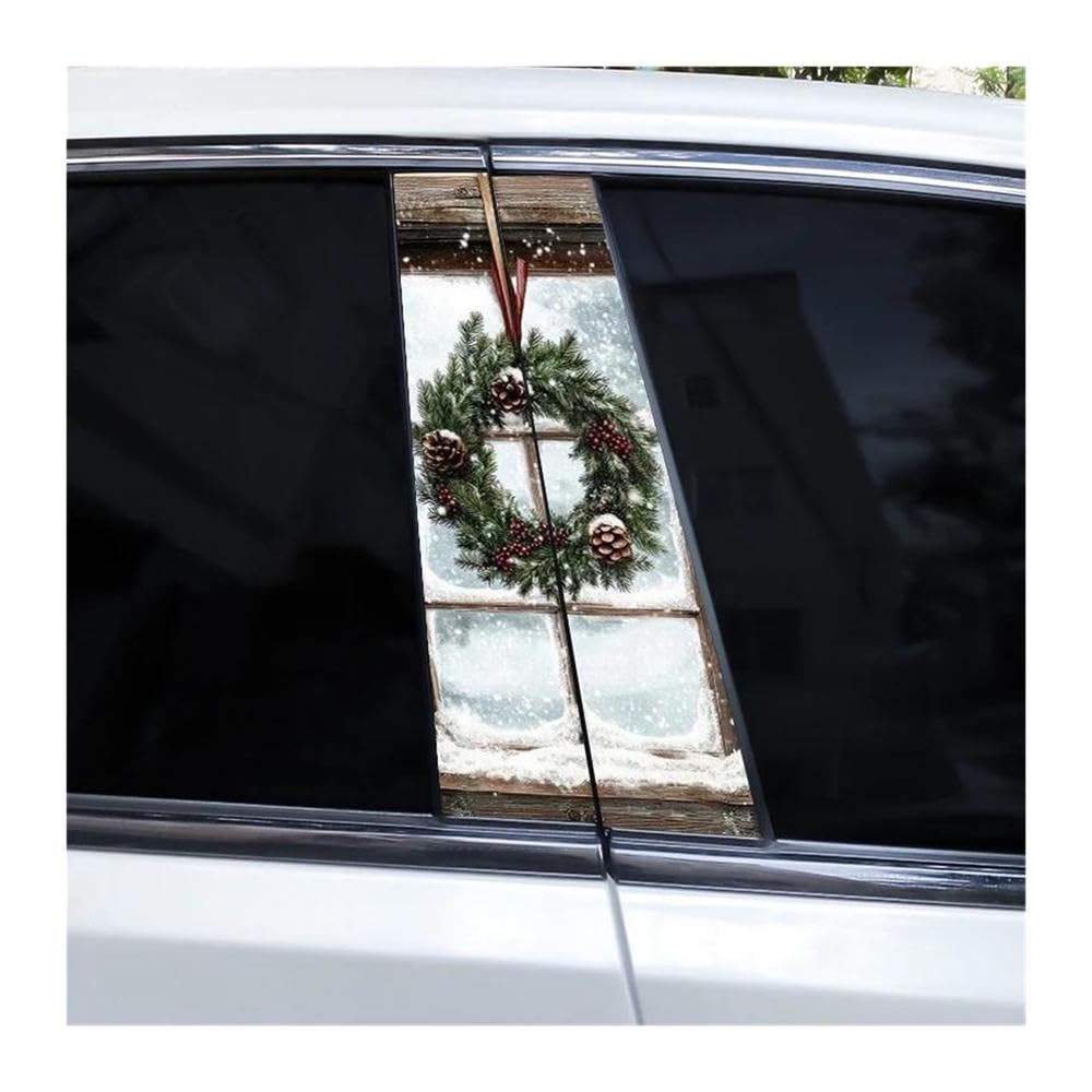 Body Parts 2pcs Car Center Column Decals Window DIY Car B-Pillar Decorative Stickers(G)