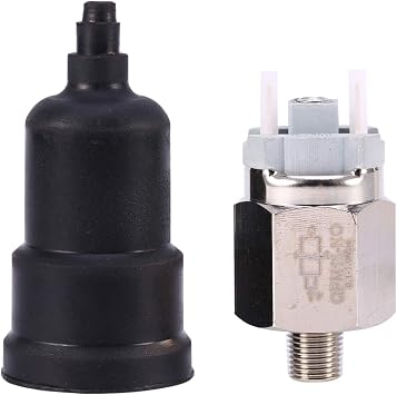 Pressure Switch, 1/8in Swtich Adjustable QPM11NO Pressure Switch Wire External Thread Nozzle, the Pressure Range Is 0.11.0 MPA