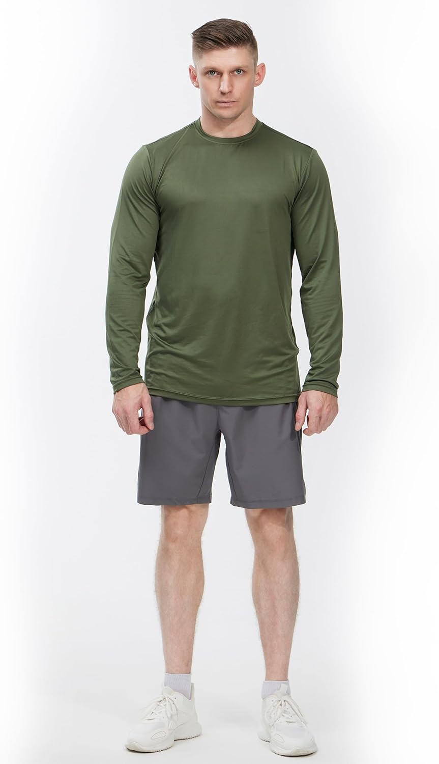 4 Pack Long Sleeve Shirts for Men Quick-Drying Moisture Wicking T-Shirt for Fishing Hiking Workout - Image 5