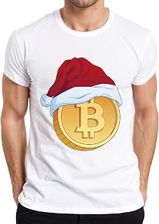 Bitcoin czapka bożonarodzeniowa krypto - Boże Narodzenie Christmas męska koszulka