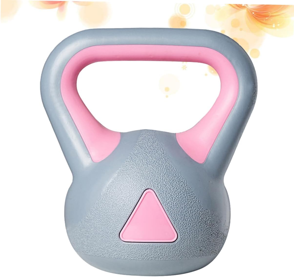 Kisangel 1pc Fixed Kettle-bell for Fitness Training Non- Grip Gray Rubberized Kettle-bell for Arm Muscle Workouts Body Sculpting and Strength Endurance Exercise