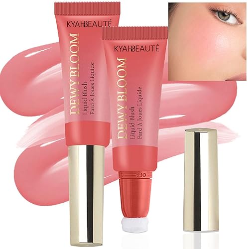 KAYNEST Blush Beauty - Varita de belleza líquida, rubor en crema líquida, ligera, transpirable, de aspecto natural, suave en barra con aplicador de