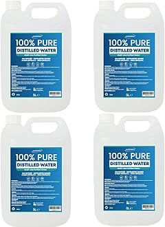 Distilled Water | 20 Litre (4x5L) | Distilled Water for CPAP Machines, Irons, Cleaning Machines and More | Made in the UK
