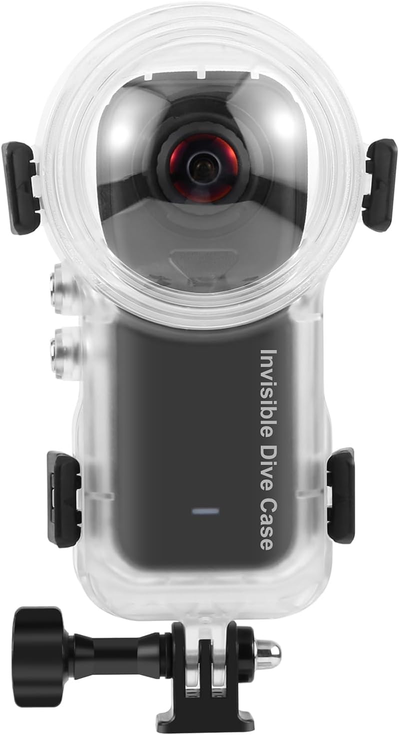 Invisible Dive Case for Insta360 X4 Air, PULUZ Underwater 50M/164FT Waterproof Diving Housing Cover Protective Shell for Insta360 X4 Air Housings with Bracket Camera Accessories