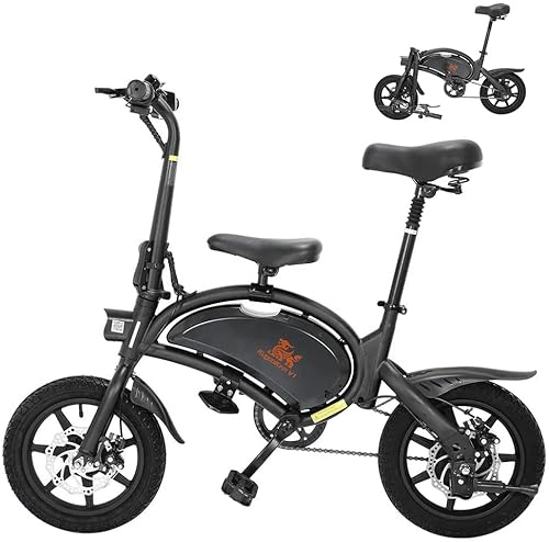 Kugookirin V1 Vélo électrique cyclomoteur Pliant E-Scooter avec pédales, Batterie au Lithium 7,5 Ah, Frein à Disque, pneus pneumatiques 14 Pouces, contrôle Intelligent des Applications Cover