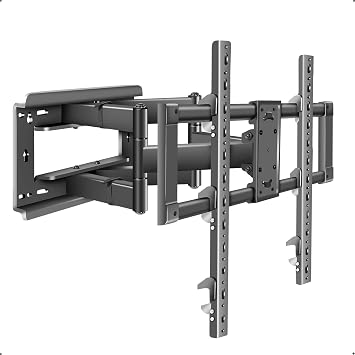 Heavy Duty Full Motion TV Wall Mount for 55-100 Inch TVs, 187 lbs, Monolithic Wall Plate, 36.6" Closed Front Frame, Adjustable Damping, Max VESA 800x600mm DY999