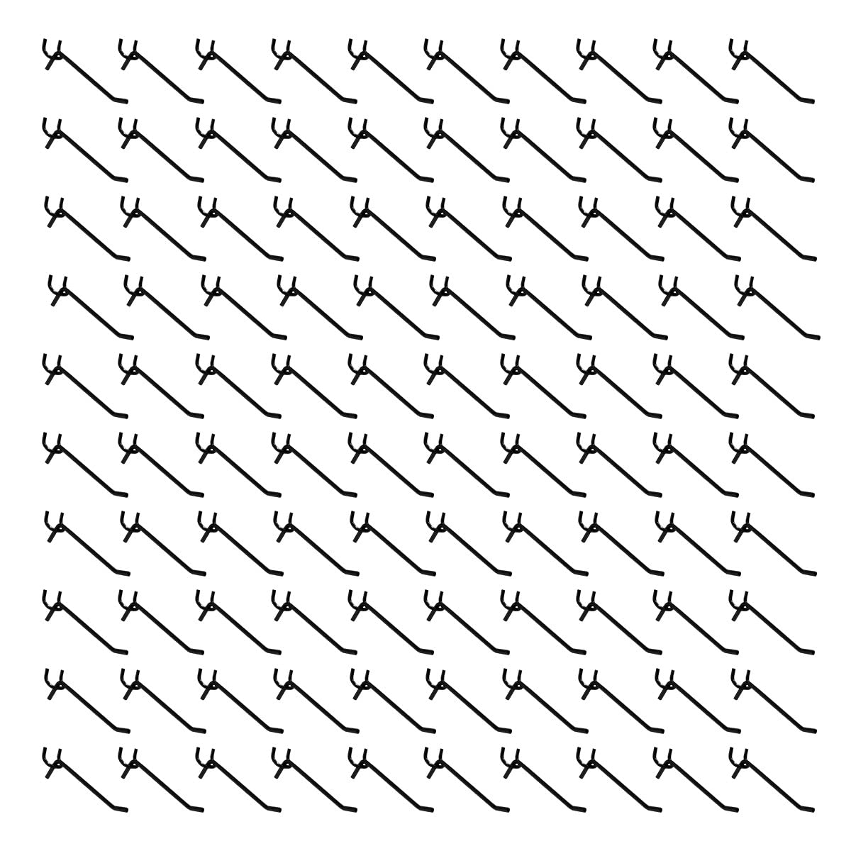FactorDuty 6" Length Steel Black PEG Board Pegboard Shelving Hooks Wholesale Lot 20 lbs PEG Hooks Organizer Tools for Craft Storage, Garage, Kitchen, Tools and More