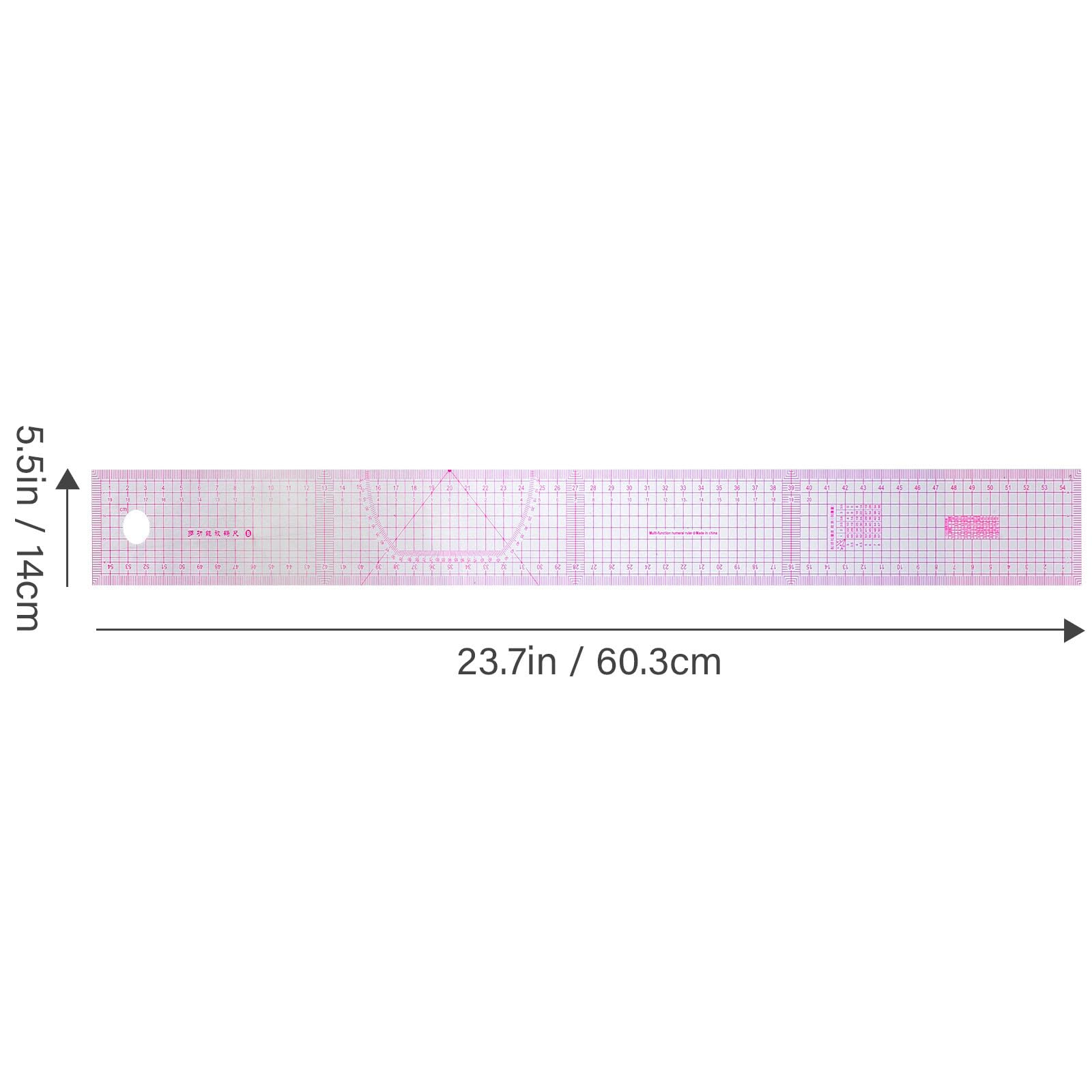 Baluue Set da Cucito Professionale in Plastica Trasparente Righello per Curve Francesi su per Sartoria e Modellismo Strumenti per Cucire per e Principianti Misurazione Precisa per e