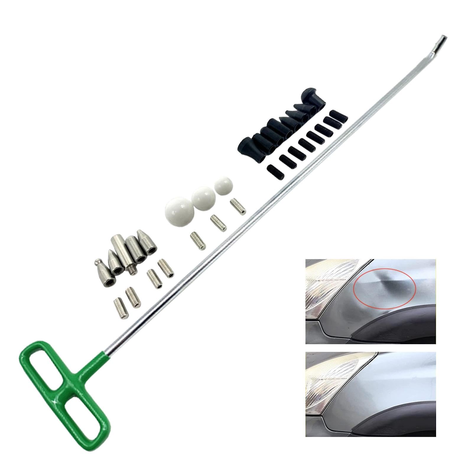 Auto Ausbeulstange Ausbeulstange Auto Ausbeulstange | Auto Auto Ausbeulstange Set | Mehrköpfige automatische Nivellierstange Set Auto Ausbeulen Werkzeug Ausbeulstäbe Ausbeulstäbe