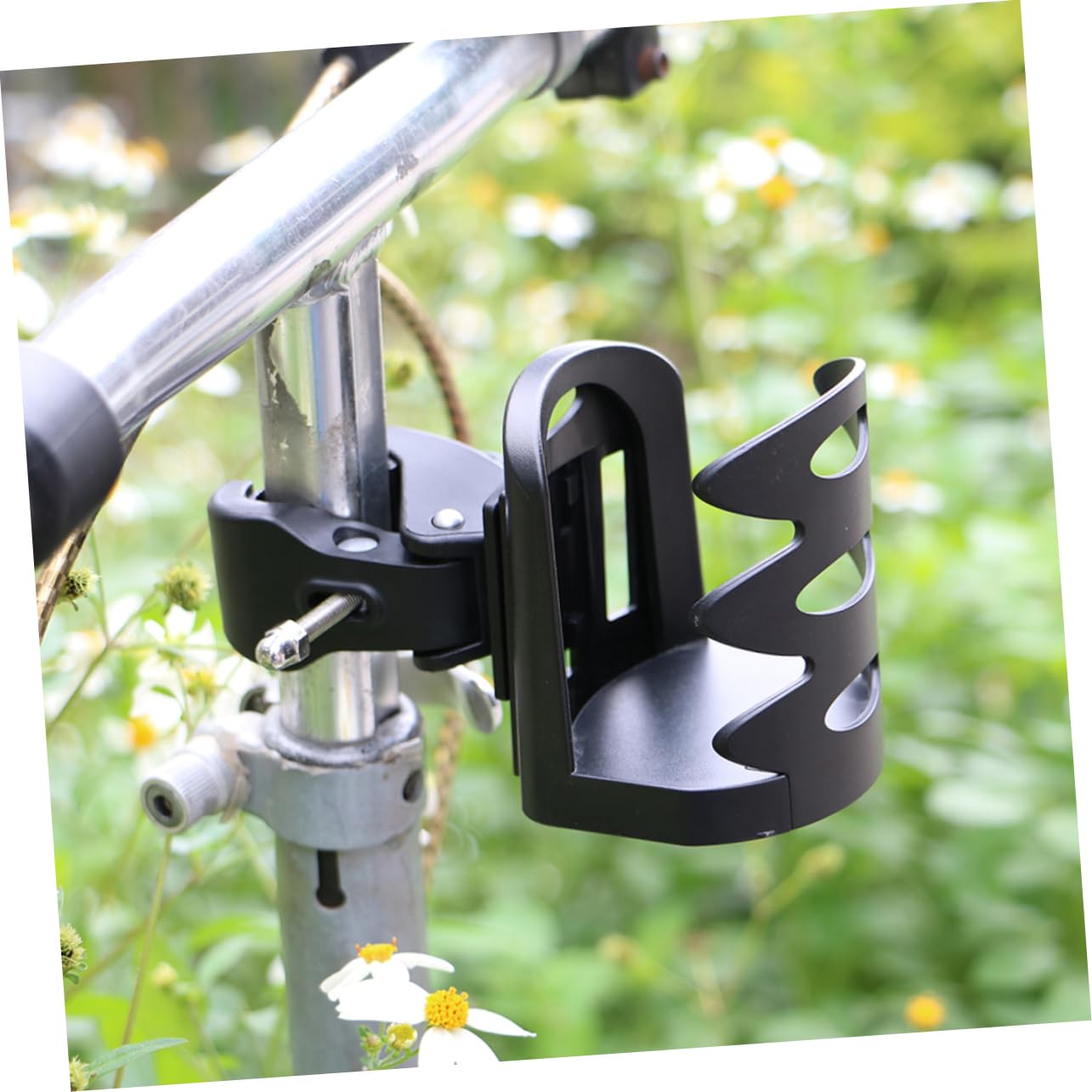 HOMOCONO Baby Car Bottle Holder Wheelchair Water Bottle Holder for Bikes Strollers Swivel Design