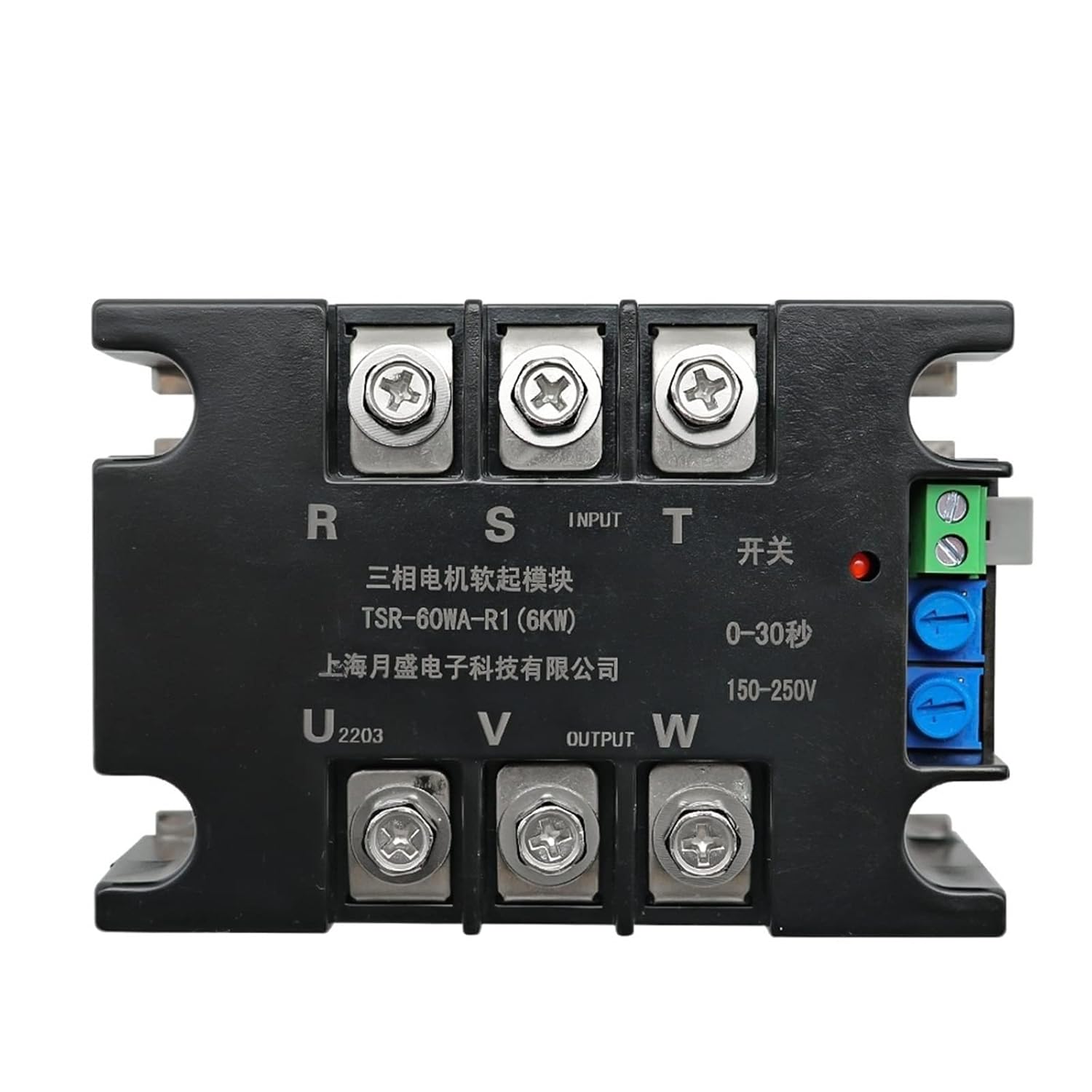 380V Motor Soft Start Module Controller Starter Stop Heat Sink Three-Phase Motor Slow Start 1kw 2kw 4kw 6kw 8kw 10kw 15kw 20kw(R1 20WA-2KW)
