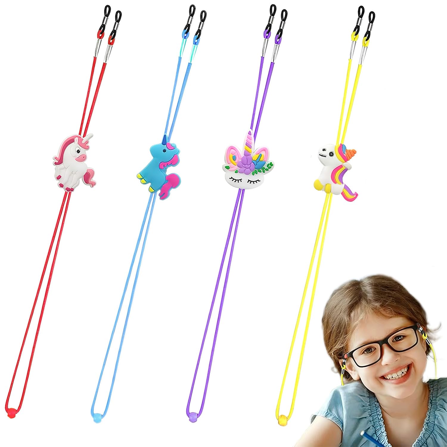 Cordon cordon pour lunettes de soleil - Licorne - Pour garçon et fille