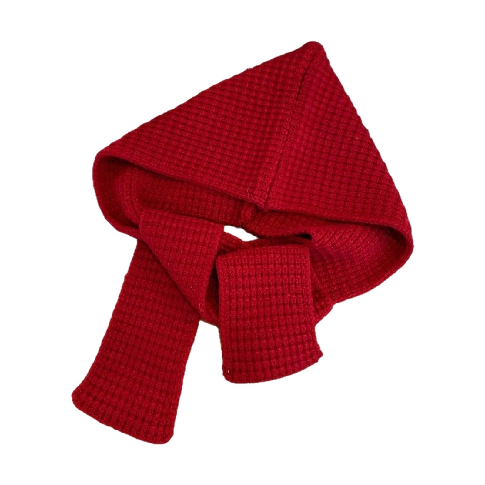 calandis Knitted Scarf Windproof Headgear Scarf With Hoodie For Women Walking Outdoor Red | | | Scarves & Wraps-picture-54