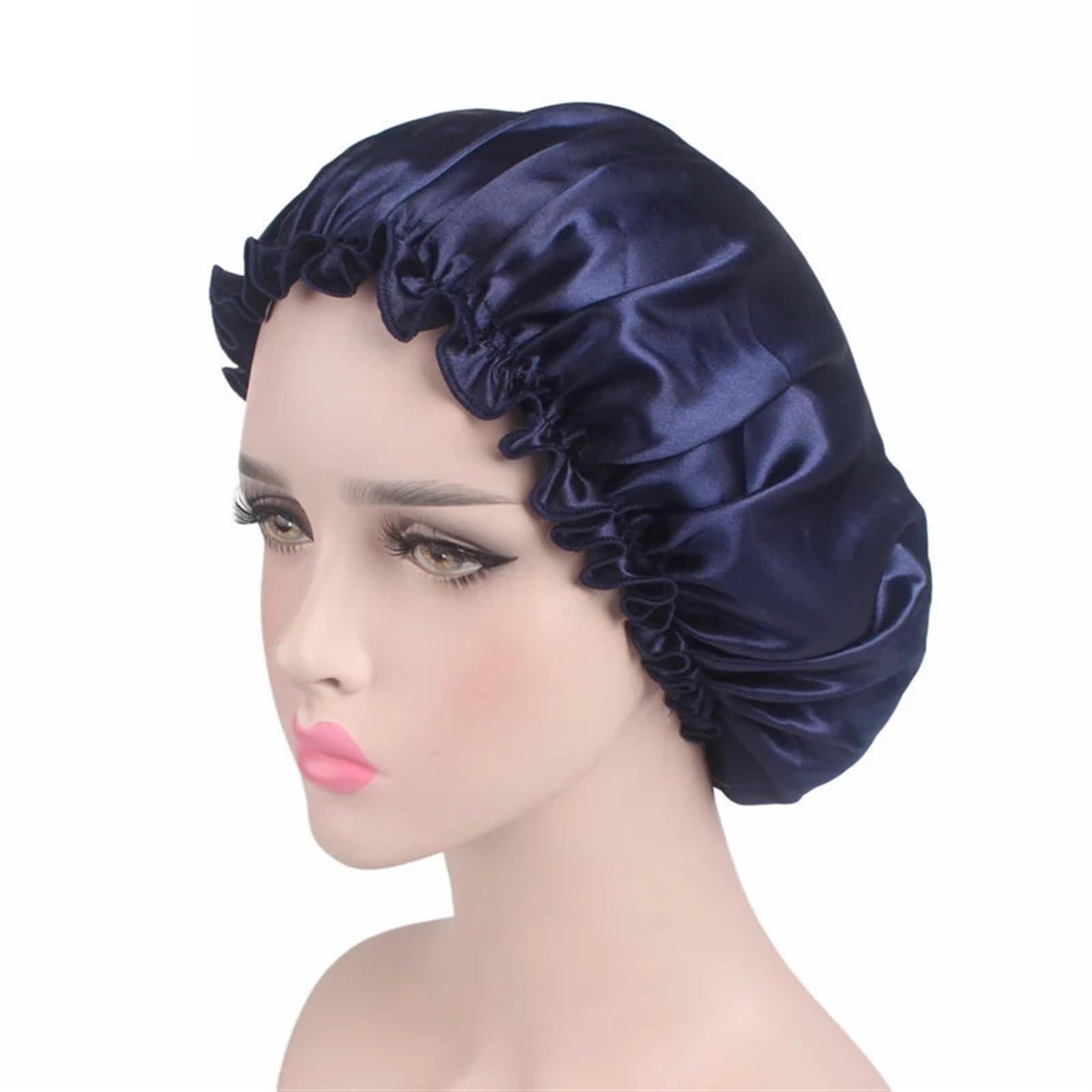 Gorro De Seda Para Dormir Gorro de dormir de satén de seda for mujer, gorros de ducha for el cuidado del cabello, gorro de belleza, cubierta for la cabeza, banda elástica, gorros de ducha for baño Gor