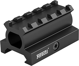 Feyachi Picatinny Riser Mount, 0.75"/0.83"/0.95" High, 5 Slots Riser Mount for Red Dot Sight