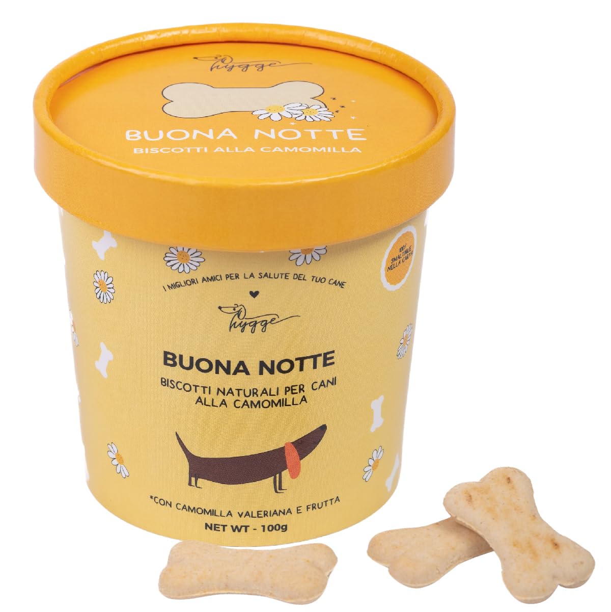 HYGGE PET FOOD Paw Squalina – Dolce Pasquale Per Cani Alla Mela E Mirtilli, Snack Naturale 150g, Edizione Limitata Per Pasqua